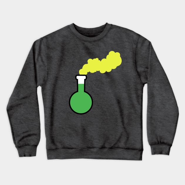 Vivid Neon Laboratory Flask Crewneck Sweatshirt by XOOXOO